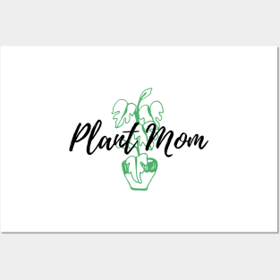 Plant Mom Green Pot Posters and Art